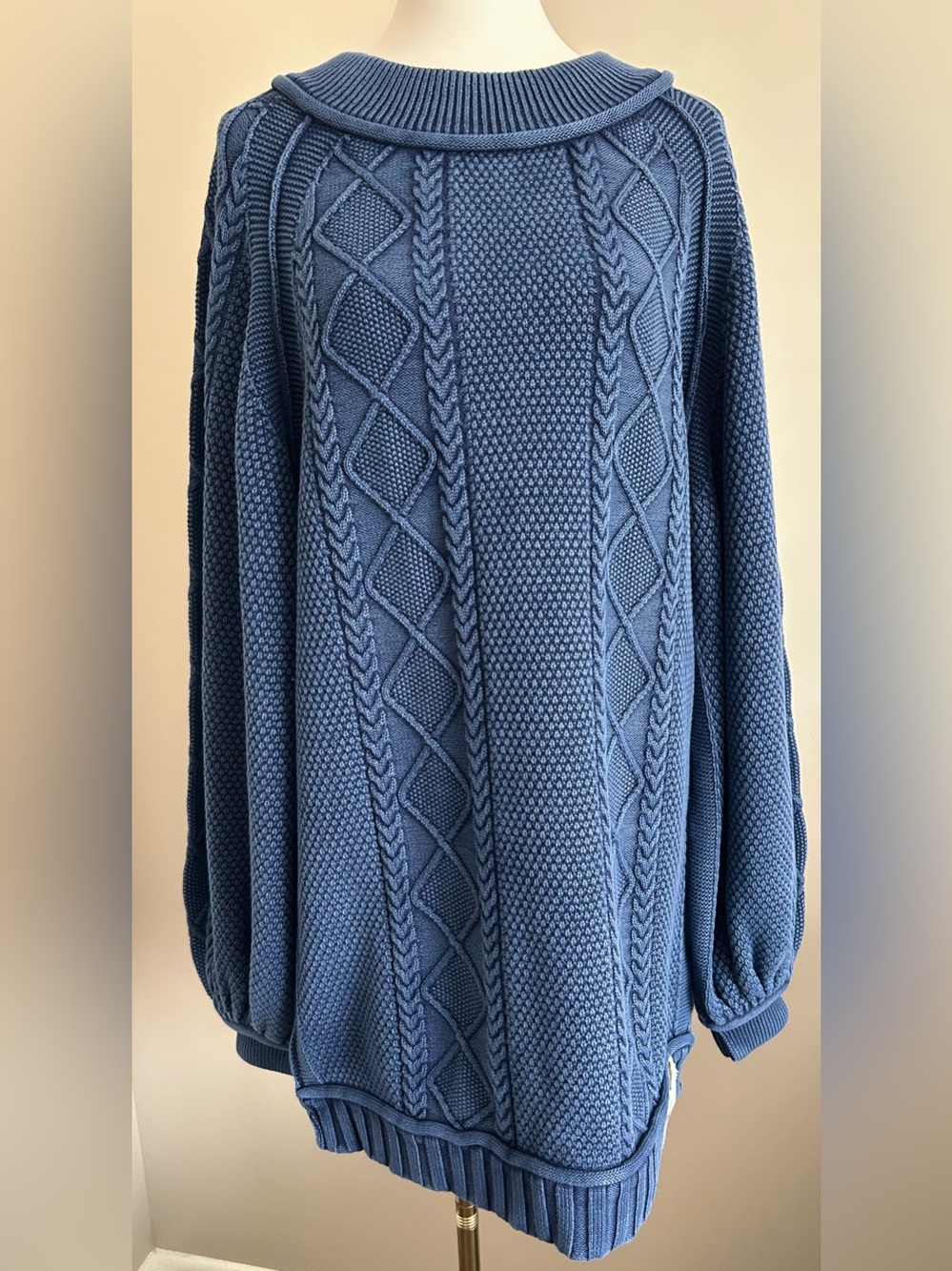 NWT- We The Free by Free People “All the Feels” Cable-Knit Sweater - Picture 6 of 10